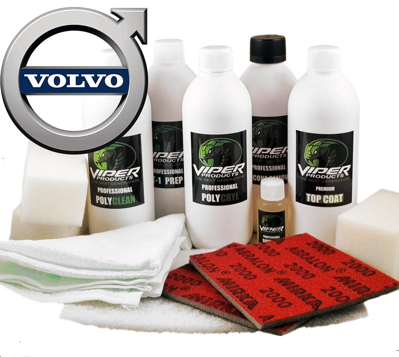 Läderfärg & Vinylfärg till Volvo | Stort Kit för Infärgning av bilklädsel | Viper Products