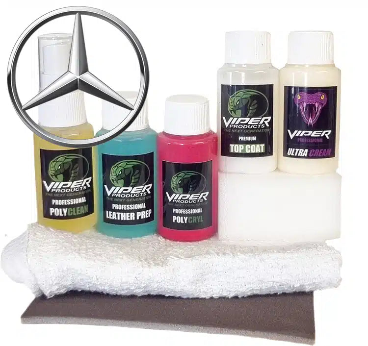 Läderfärg & Vinylfärg till Mercedes | MiniKit för färgning av bilklädsel | Viper Products