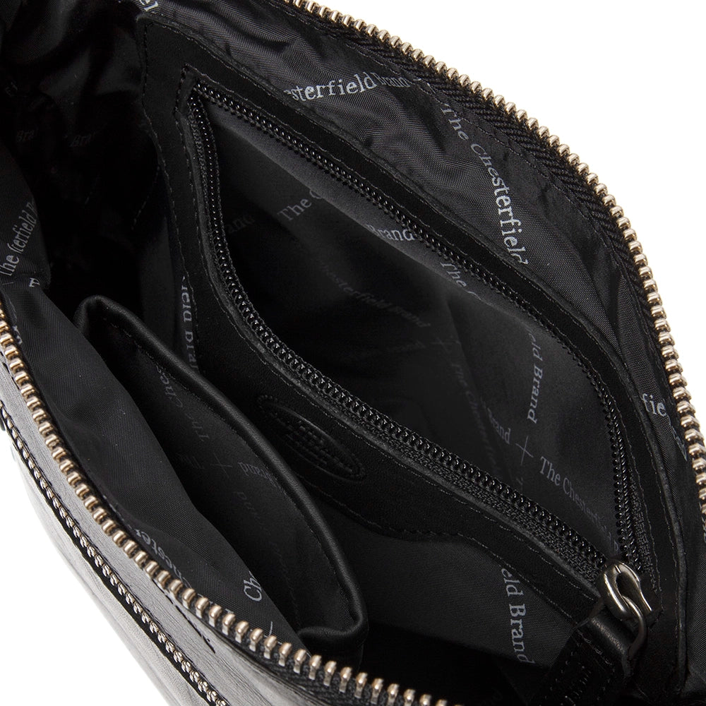 öppen svart väska av modellen Faro från varumärket Chesterfield Brand