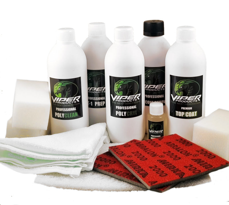 Läder & Vinylfärg | Stort Kit för Färgning av Läder, Vinyl och Konstläder | Viper Products