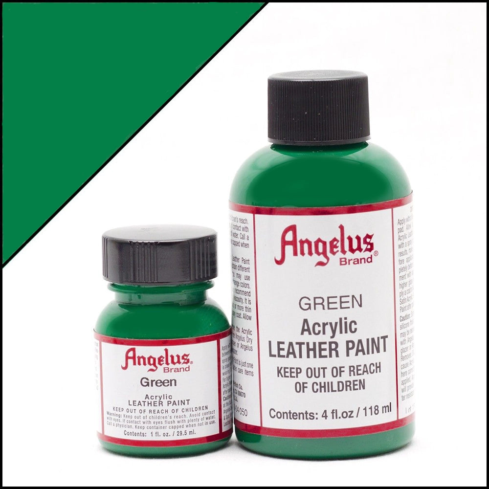 Grön Läderfärg | Angelus Green Acrylic Leather Paint