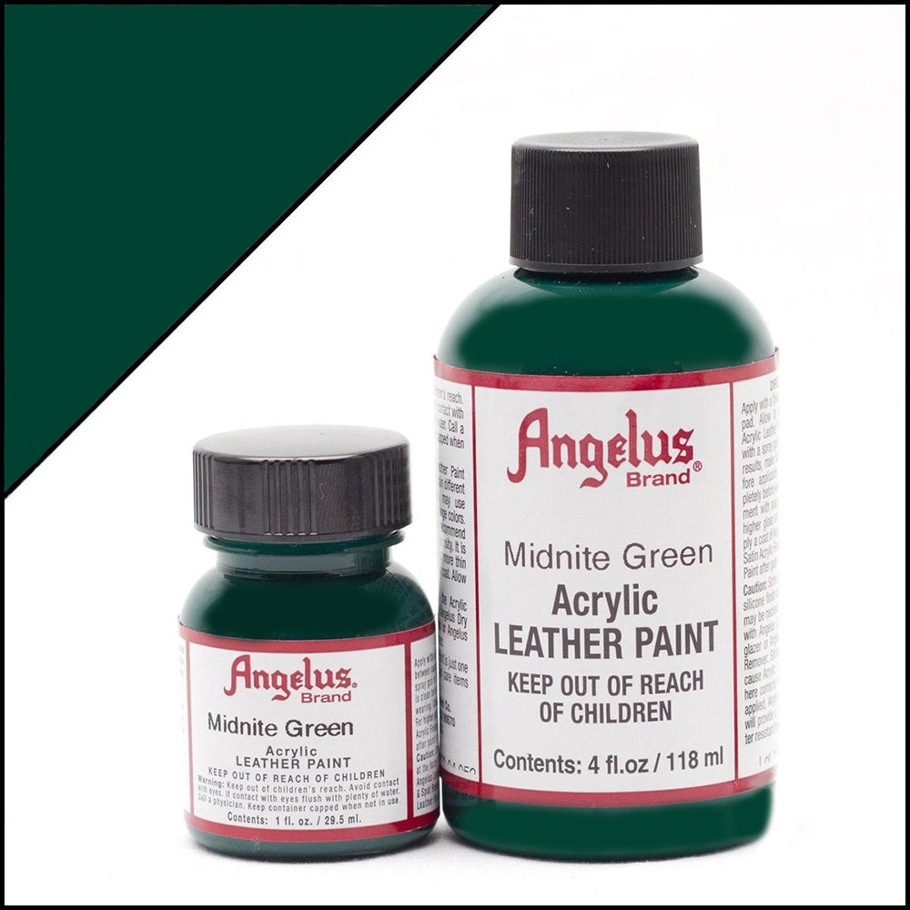 Mörkgrön Läderfärg | Angelus Midnite Green Acrylic Leather Paint