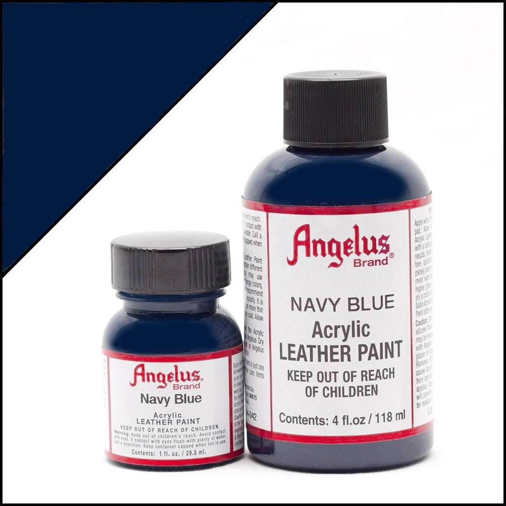 Marinblå Läderfärg | Angelus Navy Blue Acrylic Leather Paint