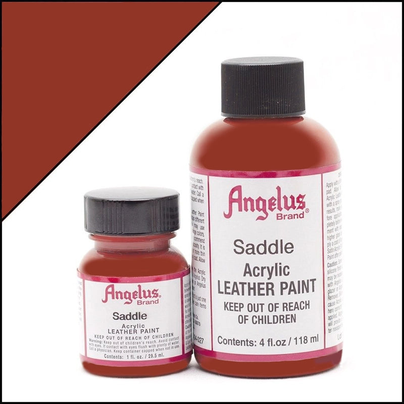 Mellanbrun Läderfärg | Angelus Saddle Acrylic Leather Paint