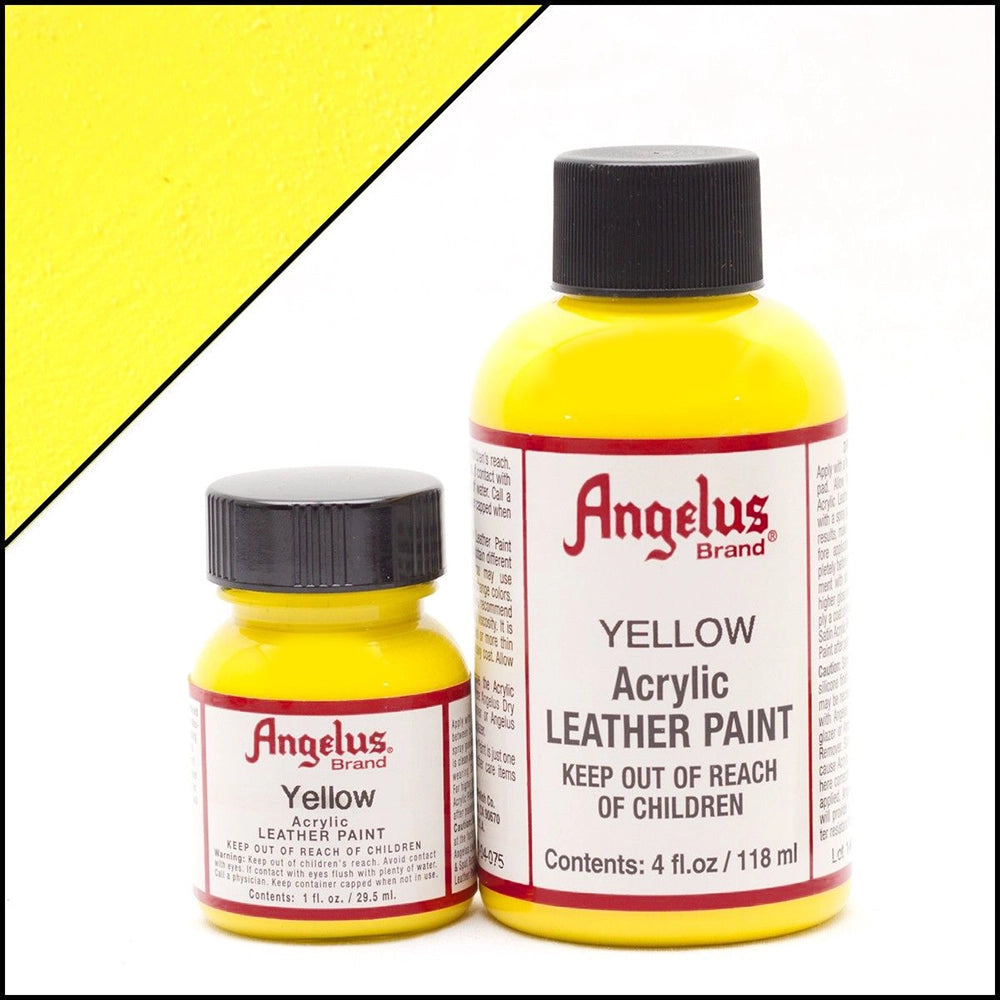 Gul Läderfärg | Angelus Yellow Acrylic Leather Paint