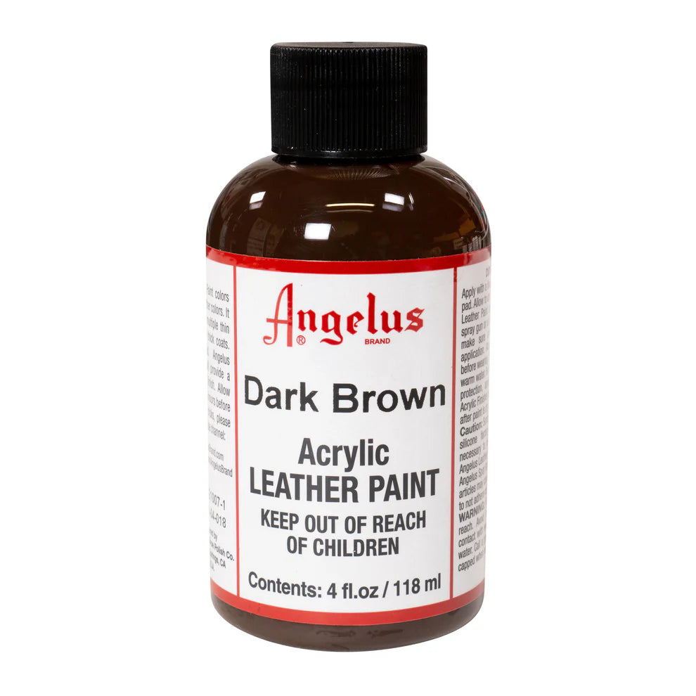 Mörkbrun Läderfärg | Angelus Dark Brown Acrylic Leather Paint