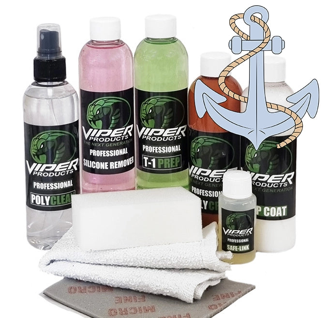 Lederfarbe und Vinylfarbe | Kleines Beizset für Bootsinnenräume | Viper Produkte