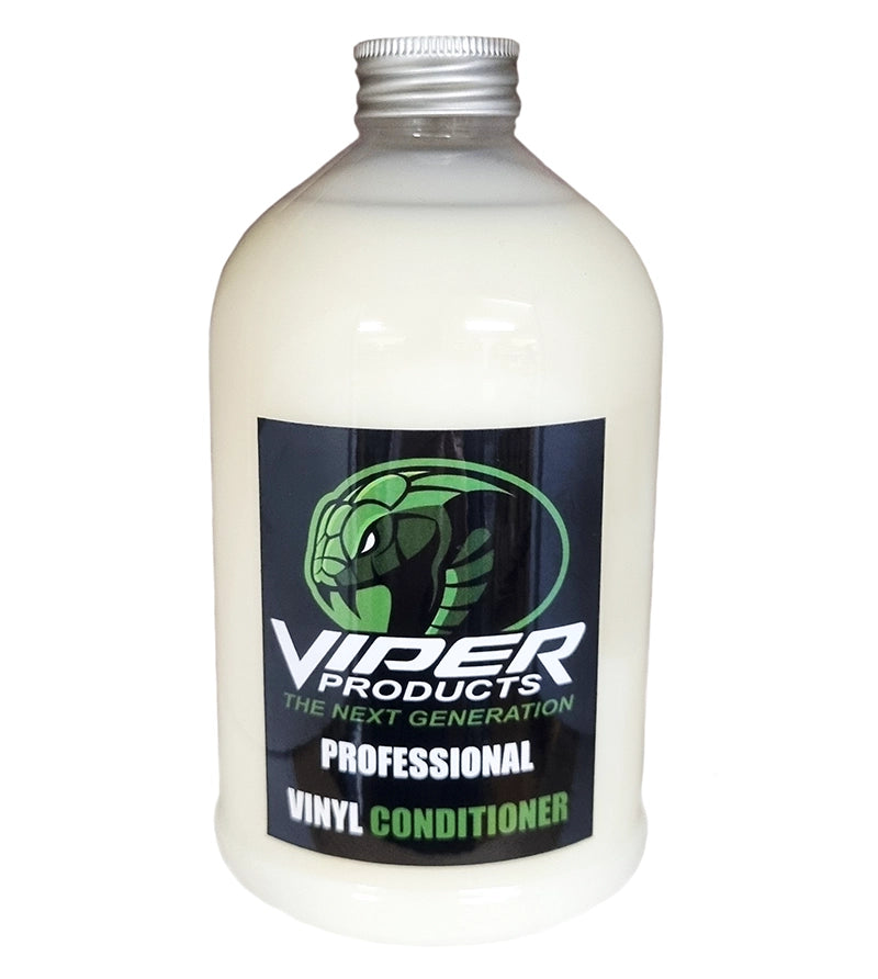 flaska innehållande vinyl conditioner från Viper products